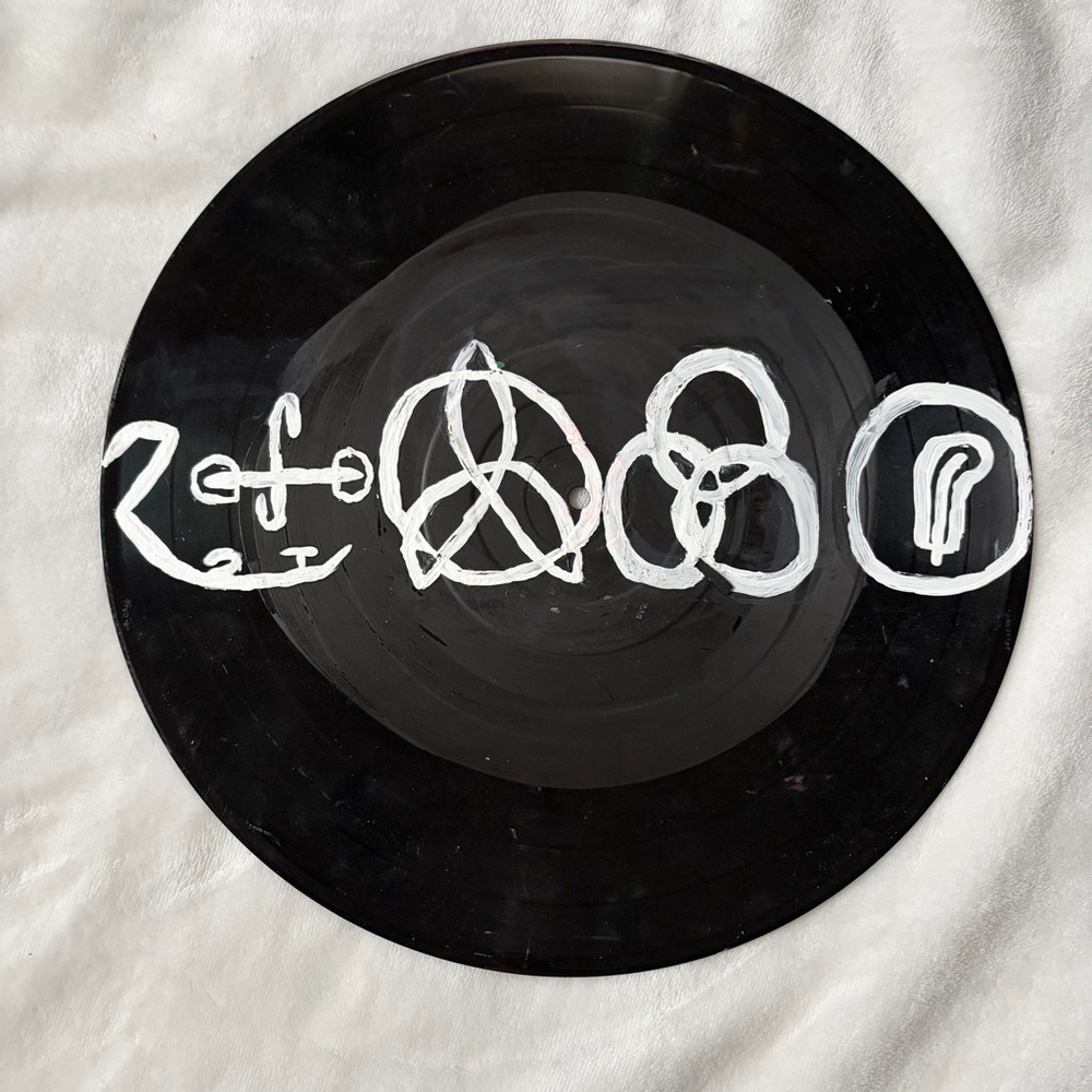 Led Zeppelin Hand Painted Vinyl Record